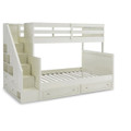 Century Twin Over Full Bunk Bed with Storage and Stairs