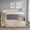 Century Twin Over Full Bunk Bed with Storage and Stairs