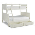 Century Twin Over Full Bunk Bed with Storage and Ladder