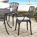 Grenada Outdoor Chair Pair - Charcoal