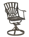 Grenada Outdoor Swivel Rocking Chair - Khaki Gray