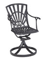 Grenada Outdoor Swivel Rocking Chair - Charcoal