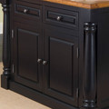 Monarch Kitchen Island - Black