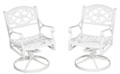 Sanibel Outdoor Swivel Rocking Chair - White