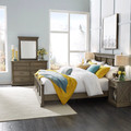 Walker Bed, Nightstand and Dresser with Mirror