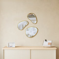 Umbra Hubba Pebble Mirror (Sold in Casepack of 3 three-piece sets)