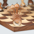Umbra Wobble Chess Set  Walnut (Set of 2)