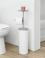 Umbra Portaloo Toilet Paper Stand Kd  Wht/Nkl