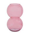 Recycled Glass Bulb Vase in Pink