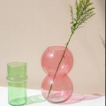 Recycled Glass Bulb Vase in Pink