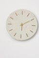 Small Marble Wall Clock w/ Gold Inlay Dia9"