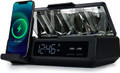 Clock with UV Sanitizing, wireless charging stand, and two USB outlets