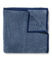 HARBORVIEW HERRINGBONE NAVY ROYAL BLANKET