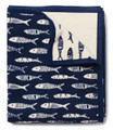 HERRING RUN NAVY ORIGINAL BLANKET