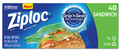 Ziploc Sandwich Bags - 6.5"x5.88", 40 Count (Pack of 12)-view-1