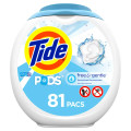 Tide PODS Liquid Laundry Detergent - 81 Count, Free and Gentle - (Pack of 4)