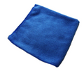 Microfiber Blue Lightweight Cleaning Cloths, 16"x16" (Pack of 12)