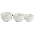 Martha Stewart Everyday 3 Piece Ceramic Mixing Bowl Set in White