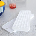 Cubette Ice Cube Trays, 10-1/2” x 3-5/8” x 5/8”, White, Set Of 2 Trays