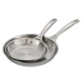 Le Creuset Stainless Steel 2-Piece (8" & 10") Fry Pan Set-view-2