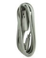 GE 3 Outlet Extension Cord, 15' Long Cord, Flat Plug, Grey-view-2
