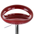 Elama 2 Piece Retro Adjustable Bar Stool in Cherry with Chrome Base-view-17