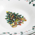 Gibson Home 20 Piece Ceramic Christmas Tree Trimming Dinnerware Set-view-4