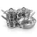 Gibson Home Ancona 12 Piece Stainless Steel Belly Shaped Cookware Set with Kitchen Tools-view-22