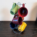 Gibson Home Cafe Amaretto 7 -Piece Mug Set With Wire Rack-view-7