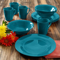 Gibson Home Carlton 12 Piece Dinnerware Set in Blue-view-16