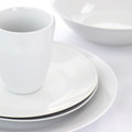 Gibson Home Classic Pearl Fine Ceramic 39 Piece Dinnerware Set in White-view-11