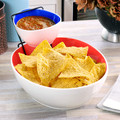 Gibson Home Crenshaw 3 Piece Hand Painted Stoneware Chip and Dip Set with Metal Rack-view-13