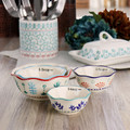 Gibson Home Village Vines 4 Piece Stoneware Measuring Cup Set in Multi-view-12