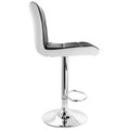 Elama 2 Piece Faux Leather Tufted Bar Stool  with Chrome Base-view-22