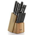 Martha Stewart 14 Piece Stainless Steel Cutlery Set with Acacia Wood Storage Block