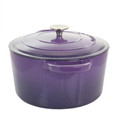 Crock-Pot Artisan 2 Piece 5 Quart Enameled Cast Iron Dutch Oven with Lid in Lavender-view-9