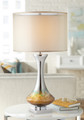 Amber curvy mercury lamp table lamp