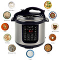 Megachef 8 Quart Digital Pressure Cooker with 13 Pre-set Multi Function Features