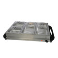 MegaChef Buffet Server & Food Warmer With 4 Removable Sectional Trays , Heated Warming Tray and Removable Tray Frame-view-5