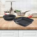 MegaChef Pre-Seasoned 4 Piece Cast Iron Set with Silicone Handles-view-5
