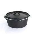 MegaChef Pre-Seasoned Cast Iron 5-Piece Kitchen Cookware Set, Pots and Pans-view-2