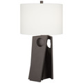 Poly Abstract Cast Iron Finish Table Lamp