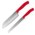 Oster Steffen 14 Piece Stainless Steel Cutlery Set in Red with Hardwood Storage Block-view-10