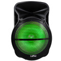 beFree Sound 18 Inch Bluetooth Portable Rechargeable Party Speaker with Sound Reactive LED Party Lights, USB/SD, Microphone/Guitar Inputs and FM Radio-view-6