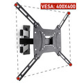 MegaMounts Full Motion, Tilt and Swivel Single Stud Wall Mount for LCD, LED, and Plasma Screens