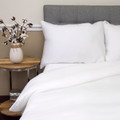 Nice T300 Cotton Sateen White Flat Sheet (Pack of 20)