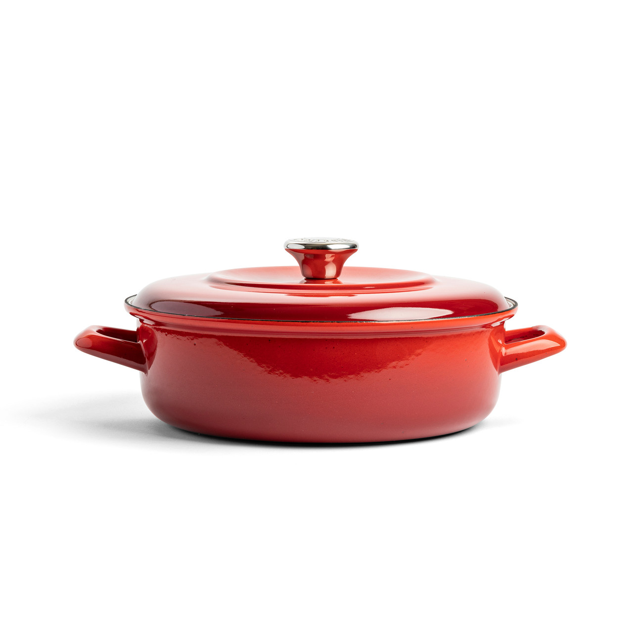 Merten and Storck, Enameled Iron 7-Quart Dutch Oven, Red