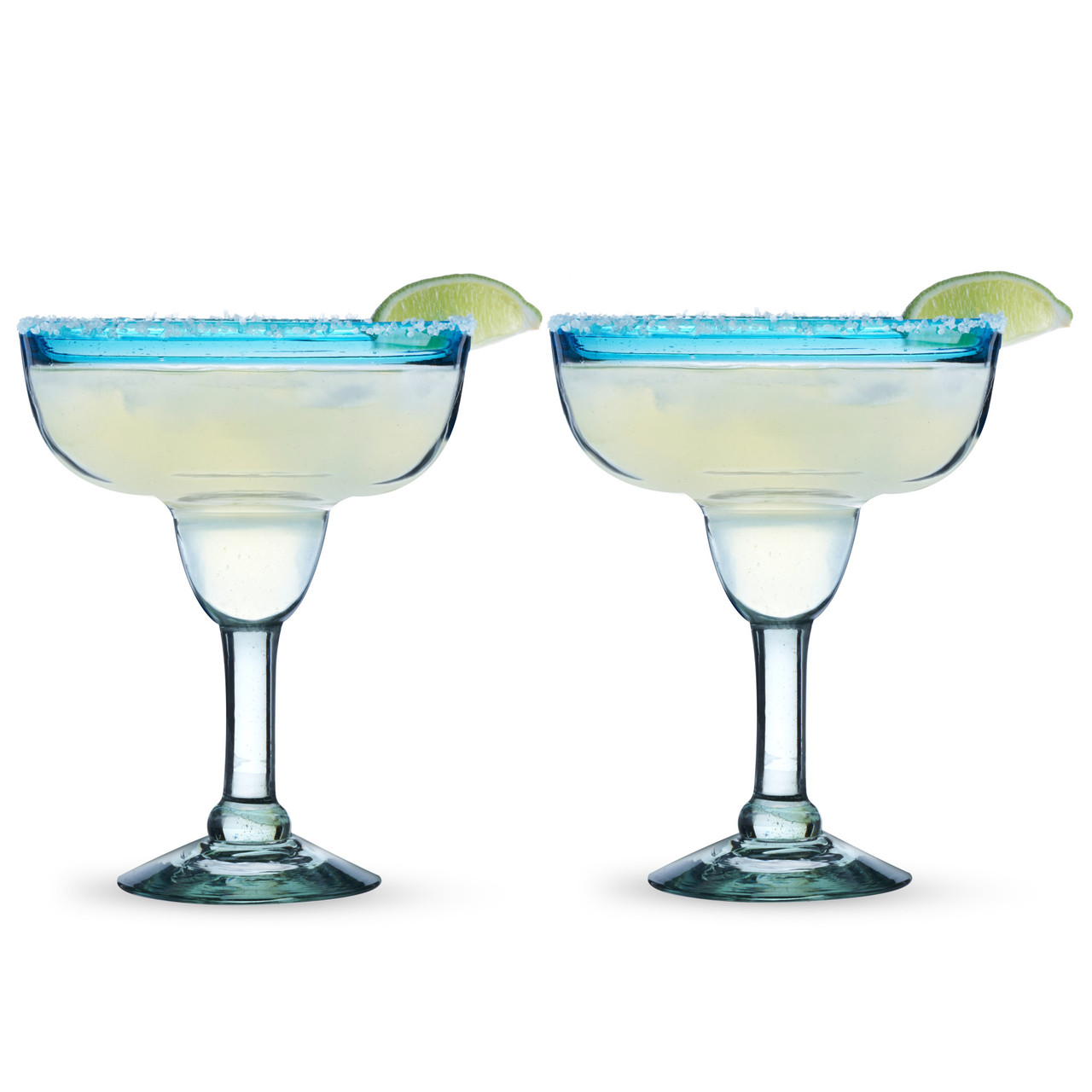 Colorful Margarita & Cocktail Glasses Set of 6 - Large 10.25 oz