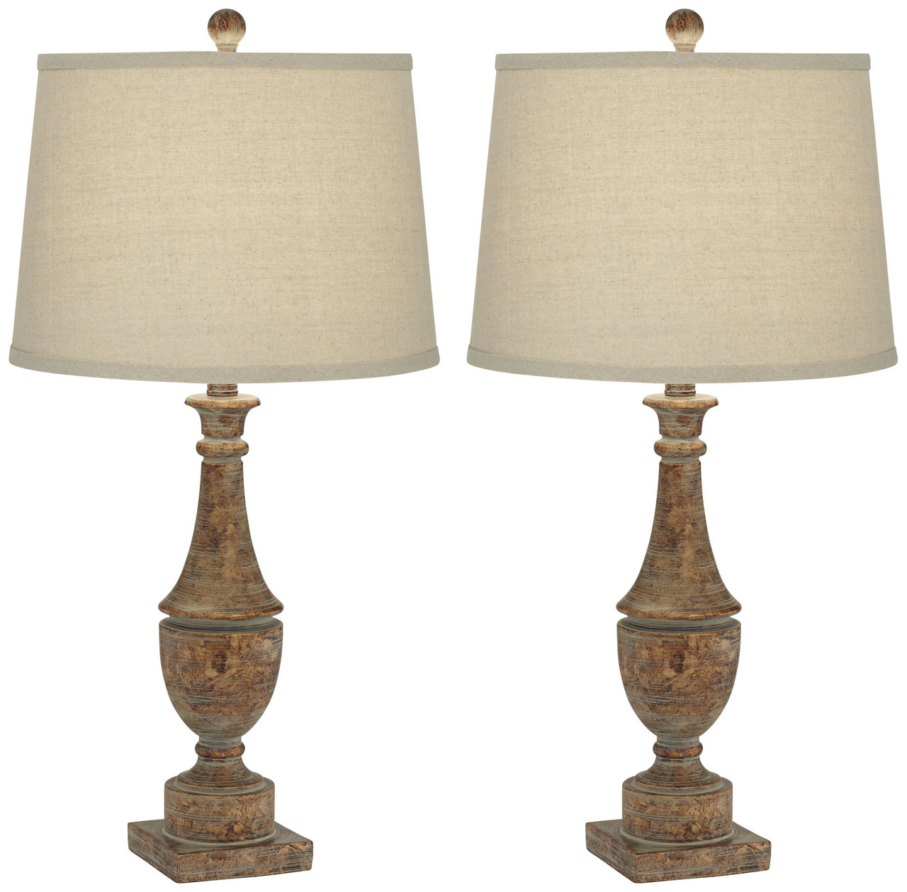 faux wood table lamp