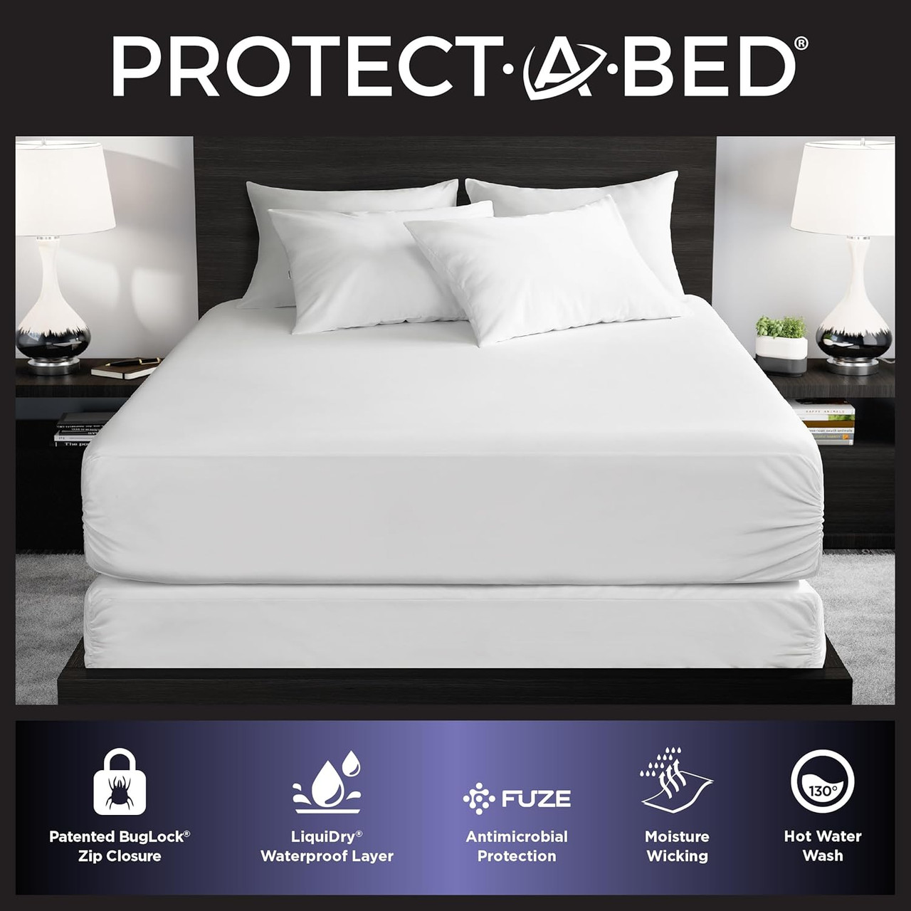 Encasing Set Protect-A-Bed Essential Zippered Mattress Encasement (Set of 4) - Inhaven™